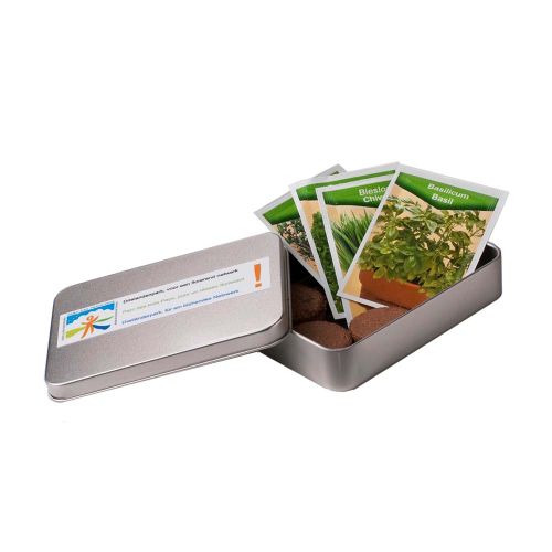 Original mailing - tin with seeds - Image 1